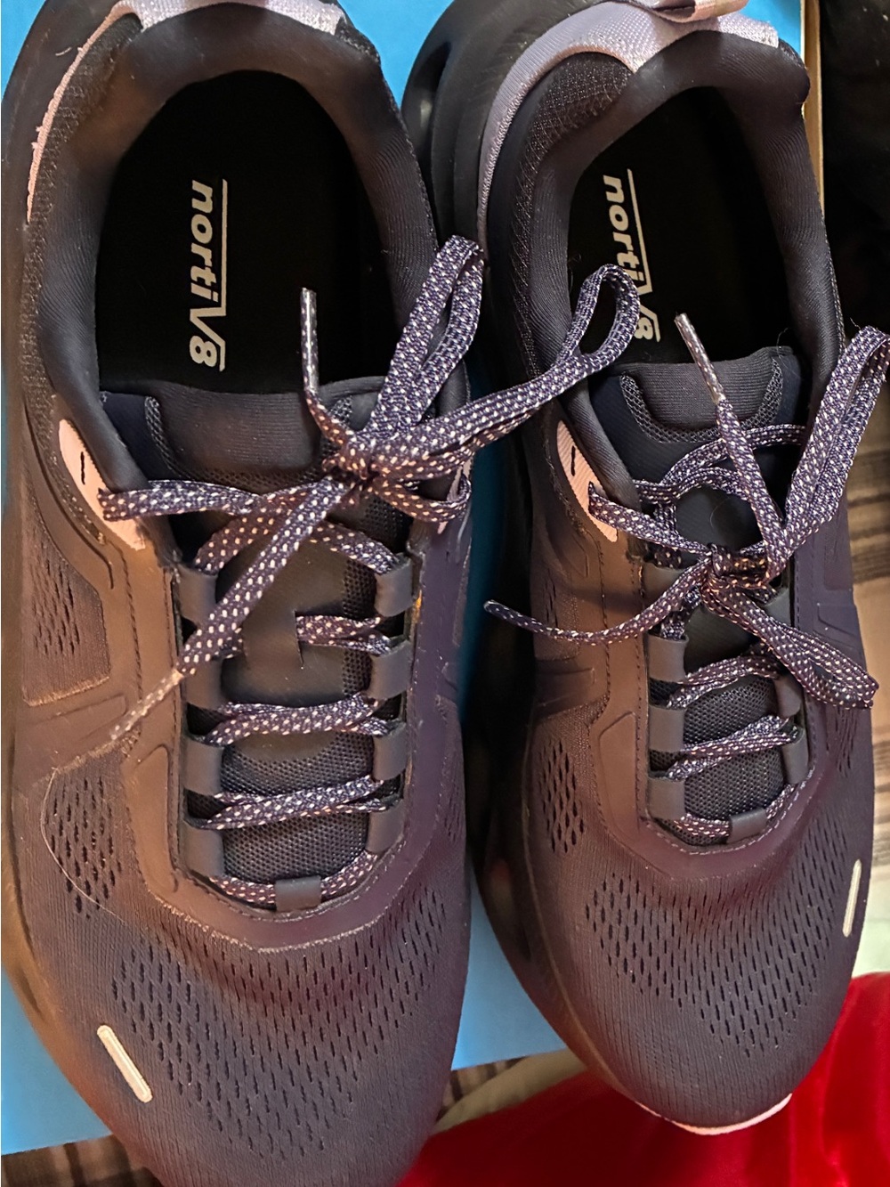 Women's Black Athletic Sneakers with Cushioned Support, NWOT